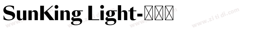 SunKing Light字体转换